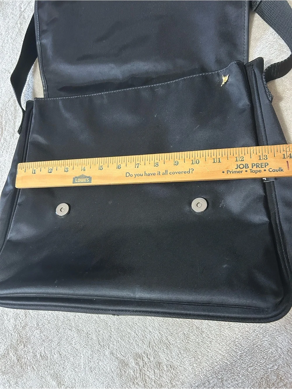 VTG Polo Sport Ralph Lauren Messenger Bag Black Crossbody Y2K Flag Logo Utility